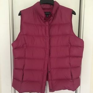 Land’s End Fuschia Puffer Vest